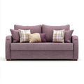 Trzyosobowa sofa fioletowa z tapicerką poliestrową 220 × 90 × 88 cm